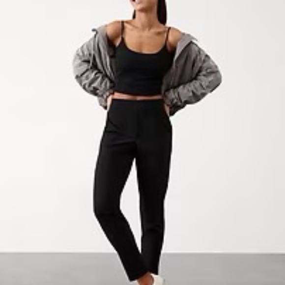 Athleta Brooklyn Mid Rise Ankle Pant Size 8 Black - Picture 1 of 6